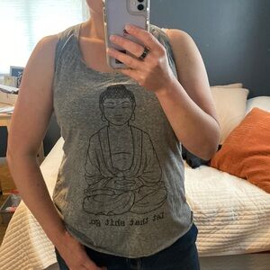 Yoga Tank Let That Shit Go Graphic